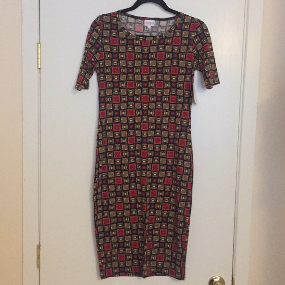 XS LuLaRoe Julia‎ Dress D05 828
